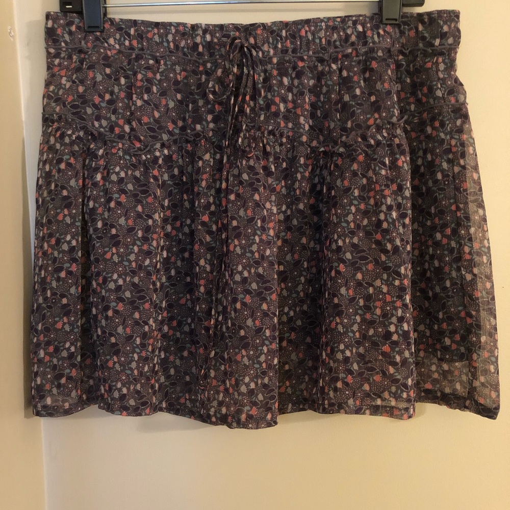 Grey floral skirt from American Eagle